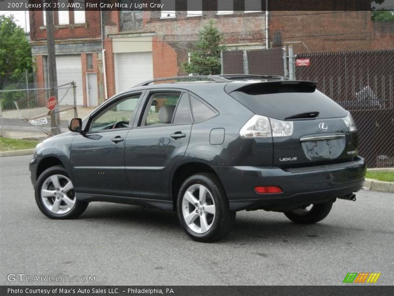 Flint Gray Mica / Light Gray 2007 Lexus RX 350 AWD