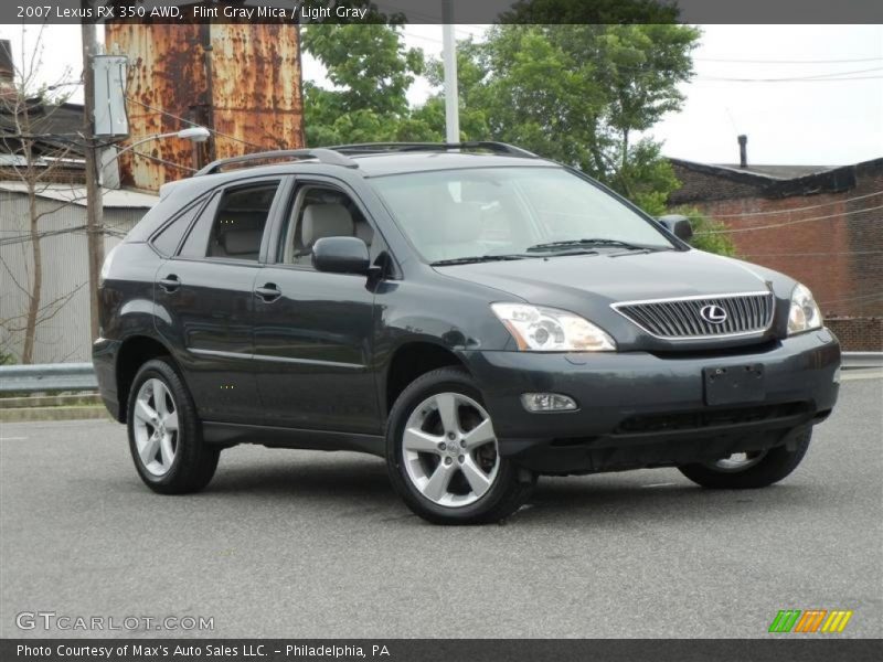 Flint Gray Mica / Light Gray 2007 Lexus RX 350 AWD