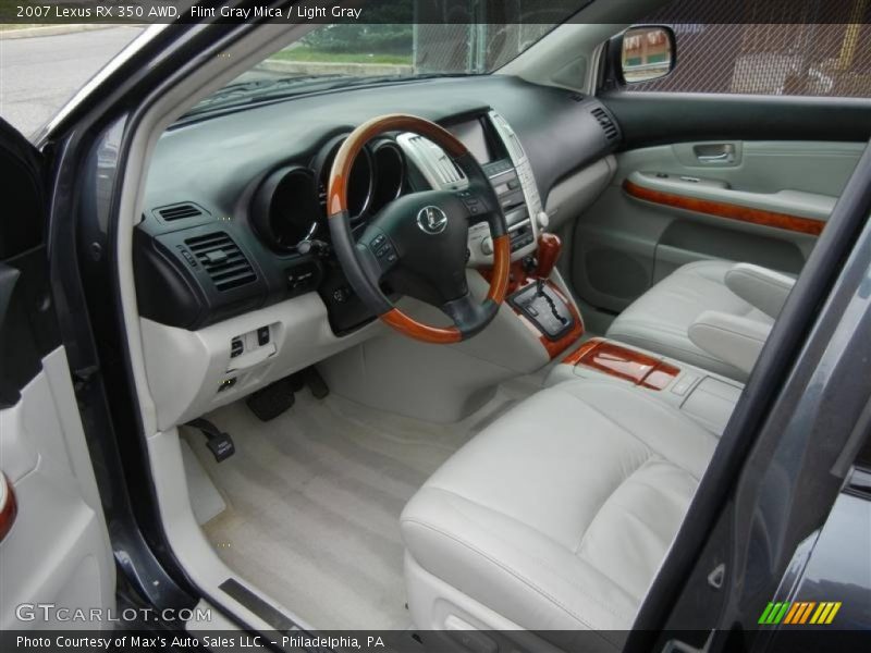 Flint Gray Mica / Light Gray 2007 Lexus RX 350 AWD