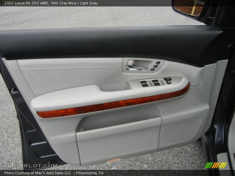 Flint Gray Mica / Light Gray 2007 Lexus RX 350 AWD