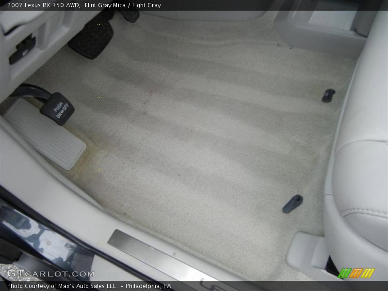 Flint Gray Mica / Light Gray 2007 Lexus RX 350 AWD