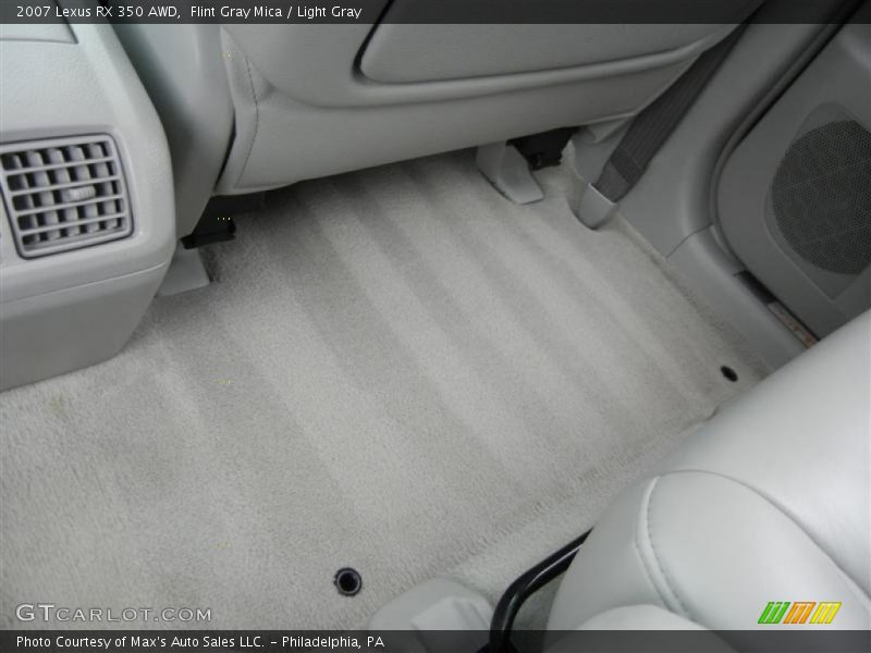 Flint Gray Mica / Light Gray 2007 Lexus RX 350 AWD