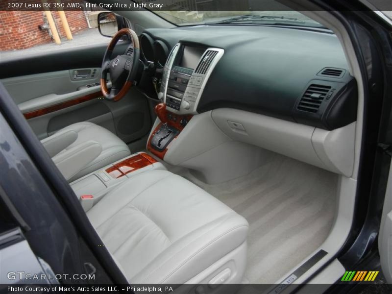 Flint Gray Mica / Light Gray 2007 Lexus RX 350 AWD