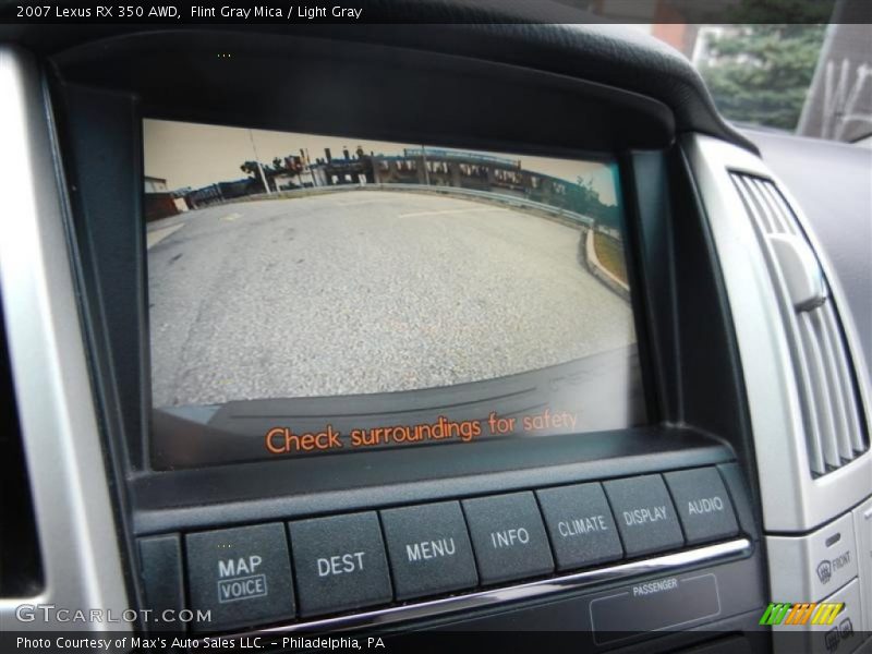 Flint Gray Mica / Light Gray 2007 Lexus RX 350 AWD