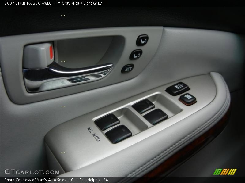 Flint Gray Mica / Light Gray 2007 Lexus RX 350 AWD