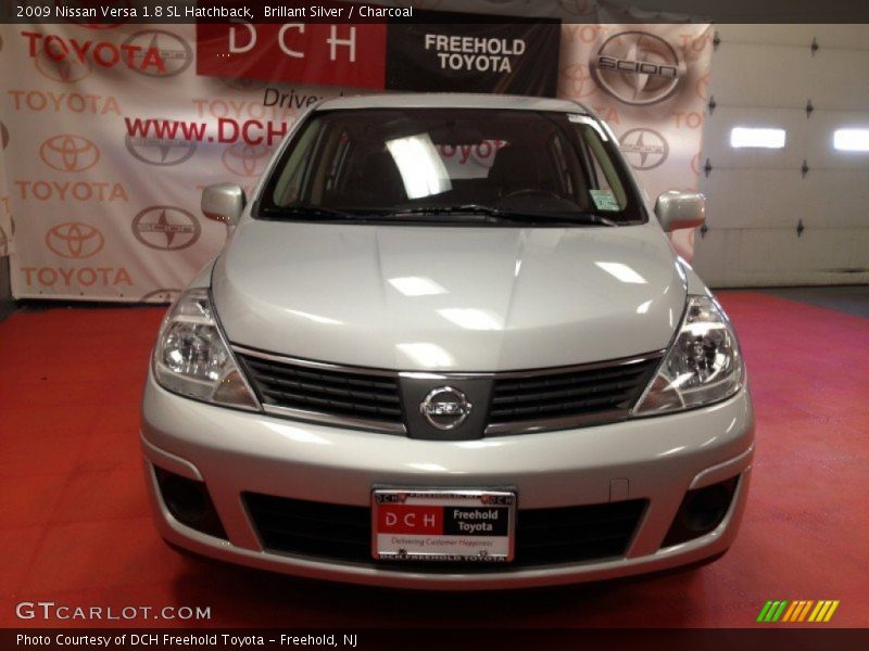 Brillant Silver / Charcoal 2009 Nissan Versa 1.8 SL Hatchback