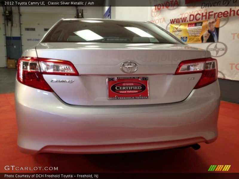 Classic Silver Metallic / Ash 2012 Toyota Camry LE