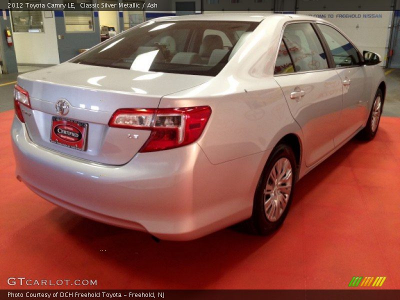 Classic Silver Metallic / Ash 2012 Toyota Camry LE