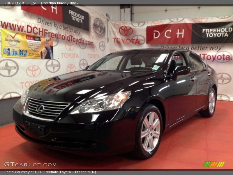 Obsidian Black / Black 2009 Lexus ES 350