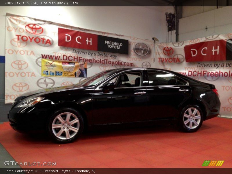 Obsidian Black / Black 2009 Lexus ES 350