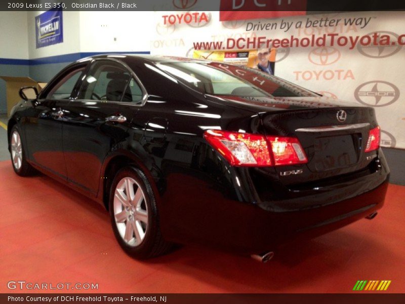 Obsidian Black / Black 2009 Lexus ES 350