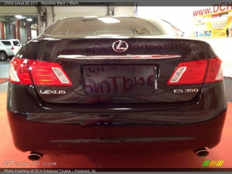Obsidian Black / Black 2009 Lexus ES 350