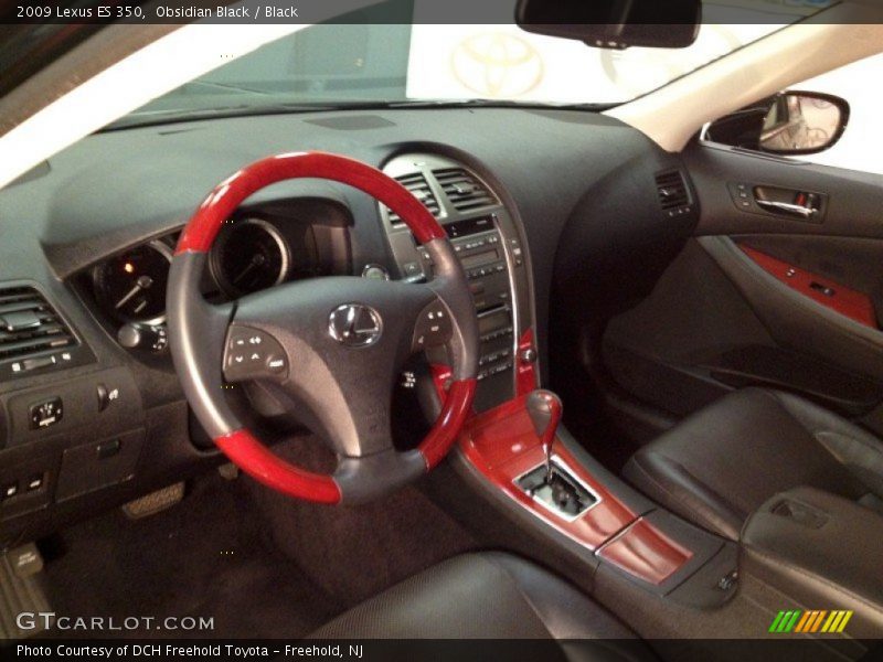 Obsidian Black / Black 2009 Lexus ES 350