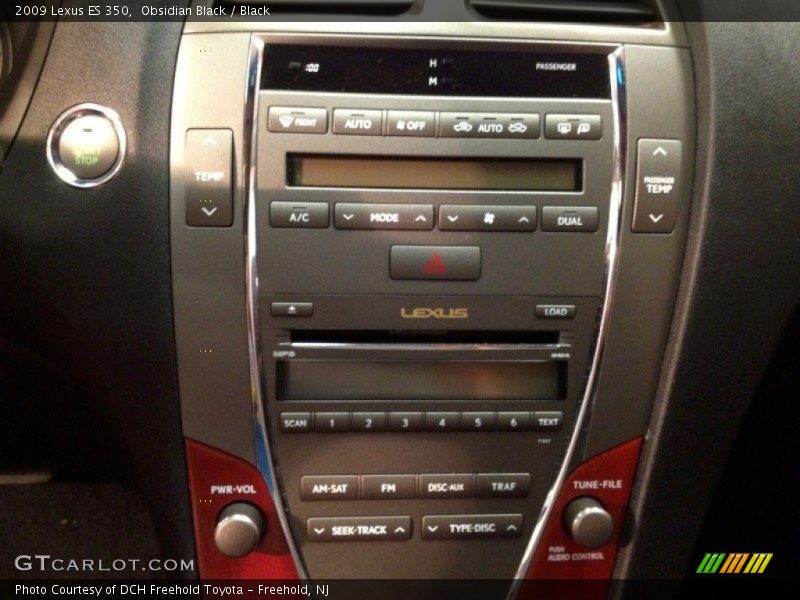 Obsidian Black / Black 2009 Lexus ES 350