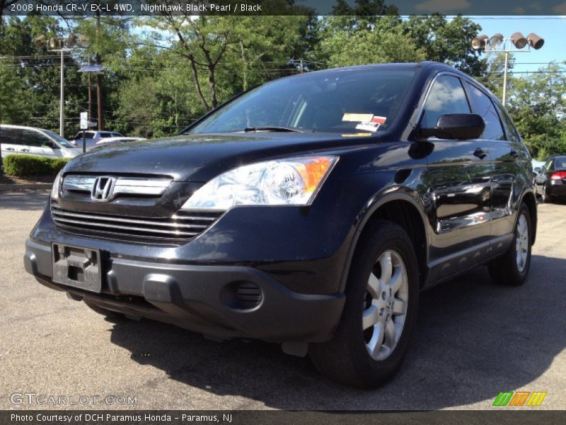 Nighthawk Black Pearl / Black 2008 Honda CR-V EX-L 4WD