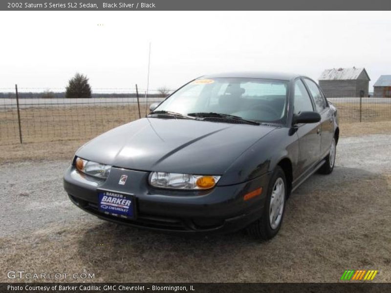 Black Silver / Black 2002 Saturn S Series SL2 Sedan