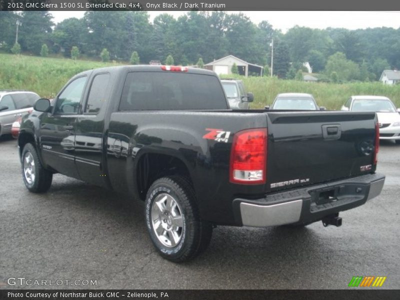 Onyx Black / Dark Titanium 2012 GMC Sierra 1500 SL Extended Cab 4x4