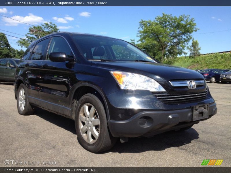 Nighthawk Black Pearl / Black 2008 Honda CR-V EX-L 4WD