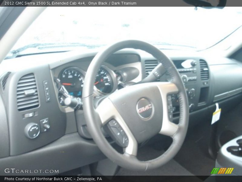 Onyx Black / Dark Titanium 2012 GMC Sierra 1500 SL Extended Cab 4x4