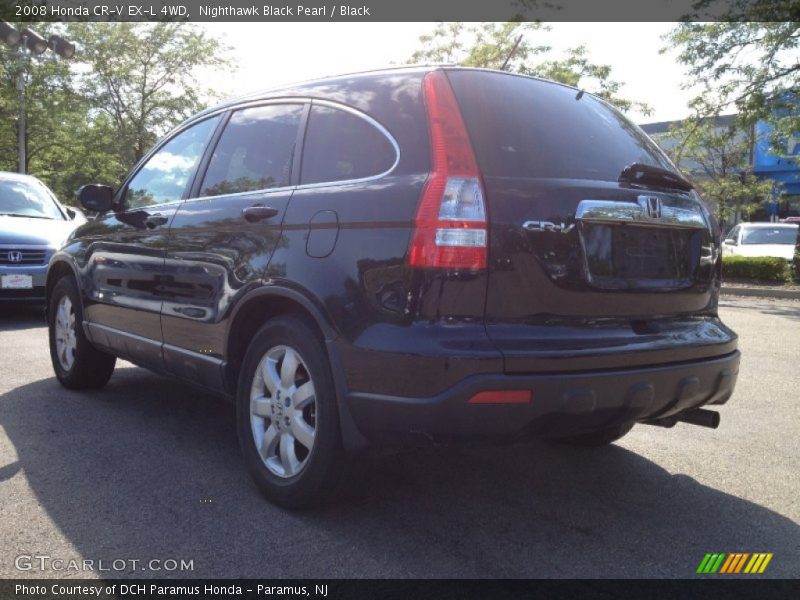 Nighthawk Black Pearl / Black 2008 Honda CR-V EX-L 4WD