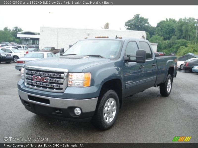 Stealth Gray Metallic / Ebony 2012 GMC Sierra 3500HD SLE Crew Cab 4x4