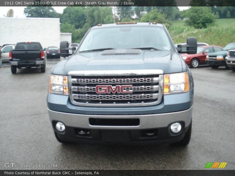 Stealth Gray Metallic / Ebony 2012 GMC Sierra 3500HD SLE Crew Cab 4x4