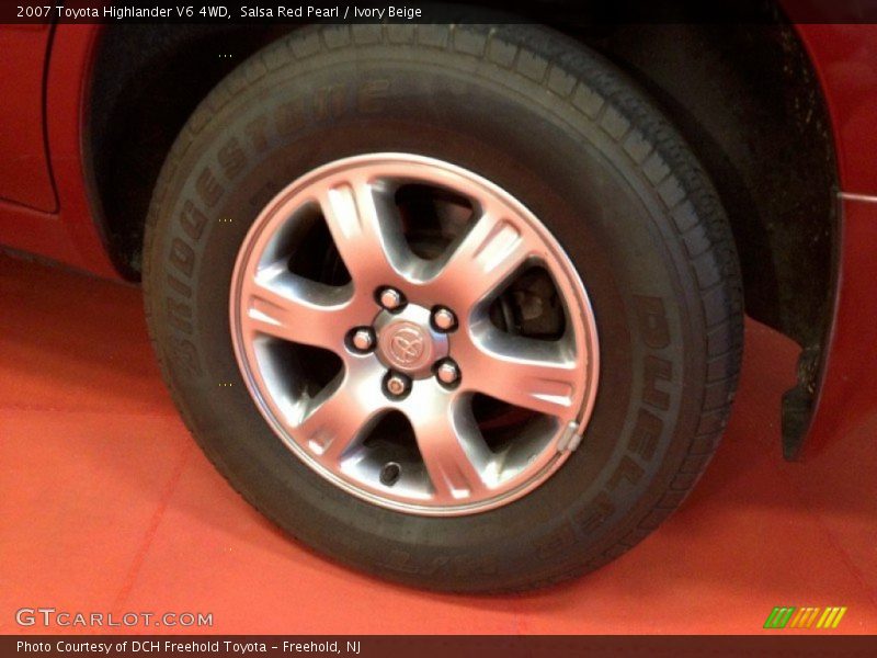 Salsa Red Pearl / Ivory Beige 2007 Toyota Highlander V6 4WD