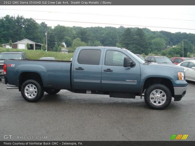 Stealth Gray Metallic / Ebony 2012 GMC Sierra 3500HD SLE Crew Cab 4x4