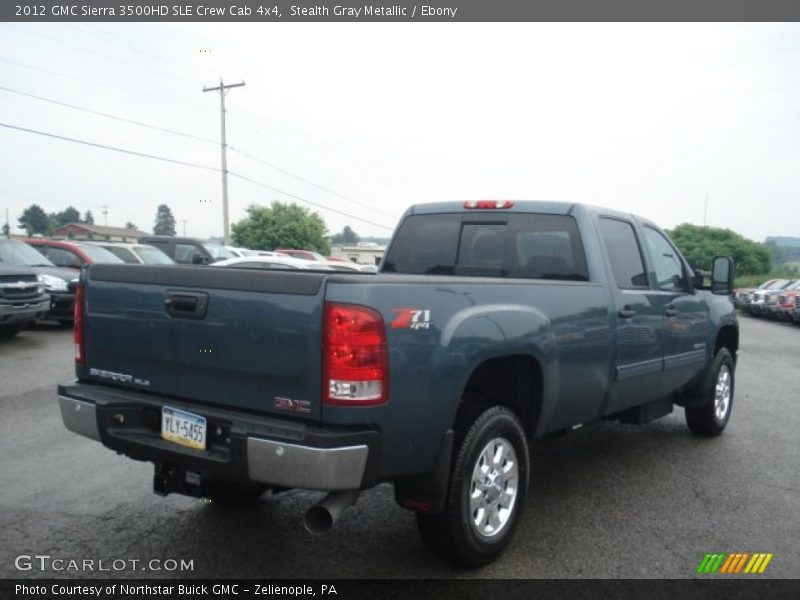 Stealth Gray Metallic / Ebony 2012 GMC Sierra 3500HD SLE Crew Cab 4x4