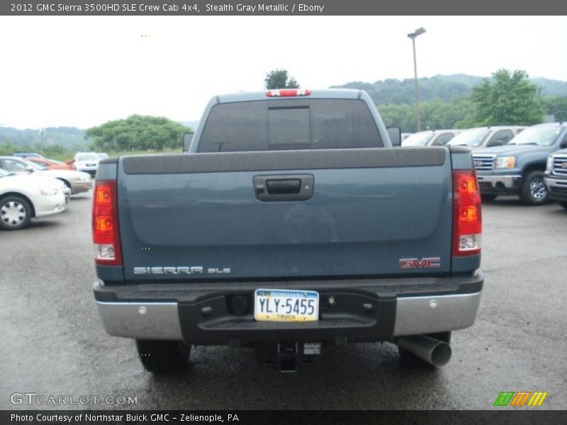 Stealth Gray Metallic / Ebony 2012 GMC Sierra 3500HD SLE Crew Cab 4x4