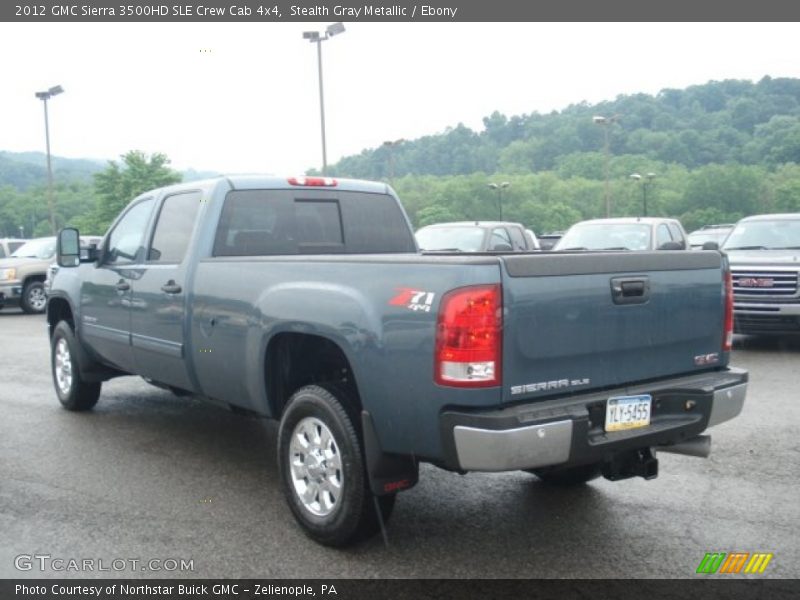 Stealth Gray Metallic / Ebony 2012 GMC Sierra 3500HD SLE Crew Cab 4x4