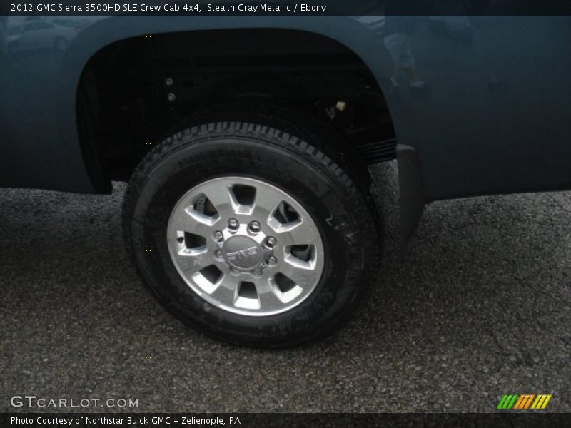 Stealth Gray Metallic / Ebony 2012 GMC Sierra 3500HD SLE Crew Cab 4x4