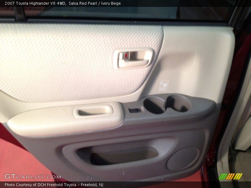Salsa Red Pearl / Ivory Beige 2007 Toyota Highlander V6 4WD