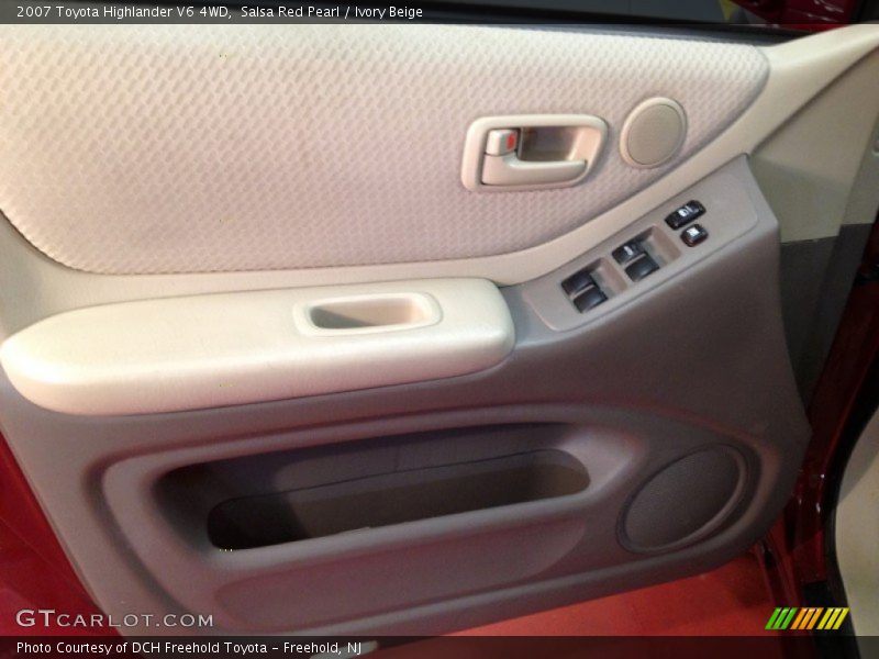 Salsa Red Pearl / Ivory Beige 2007 Toyota Highlander V6 4WD