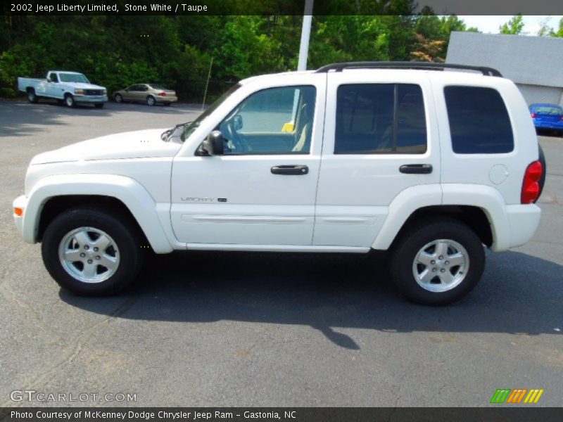 Stone White / Taupe 2002 Jeep Liberty Limited