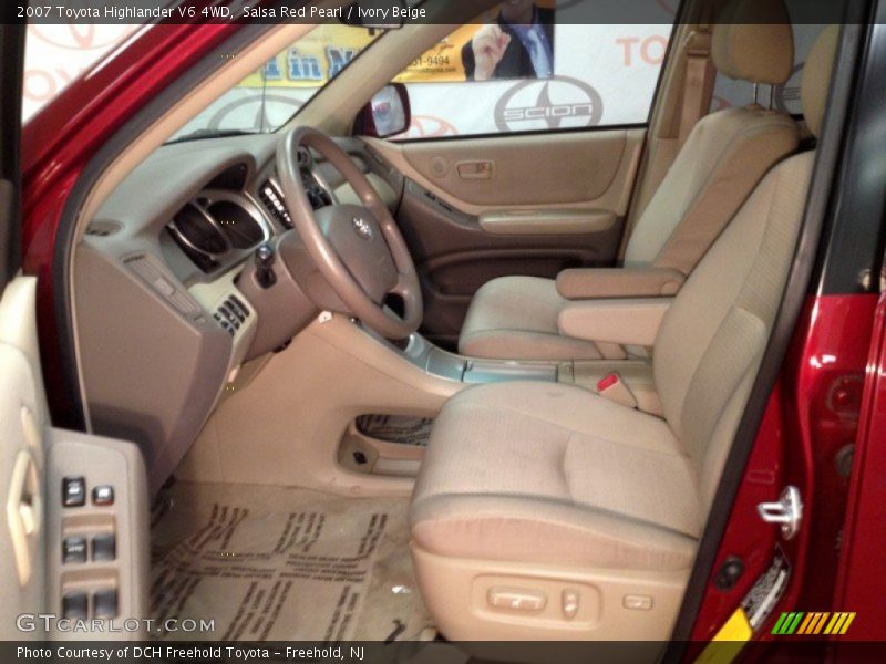 Salsa Red Pearl / Ivory Beige 2007 Toyota Highlander V6 4WD
