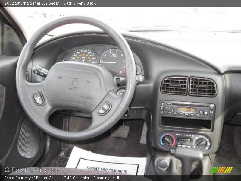 Black Silver / Black 2002 Saturn S Series SL2 Sedan