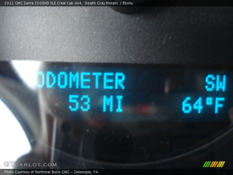 Stealth Gray Metallic / Ebony 2012 GMC Sierra 3500HD SLE Crew Cab 4x4
