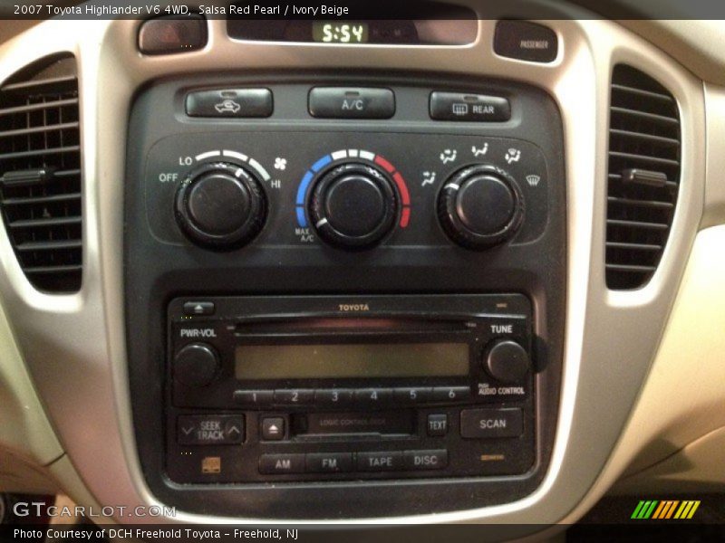 Salsa Red Pearl / Ivory Beige 2007 Toyota Highlander V6 4WD