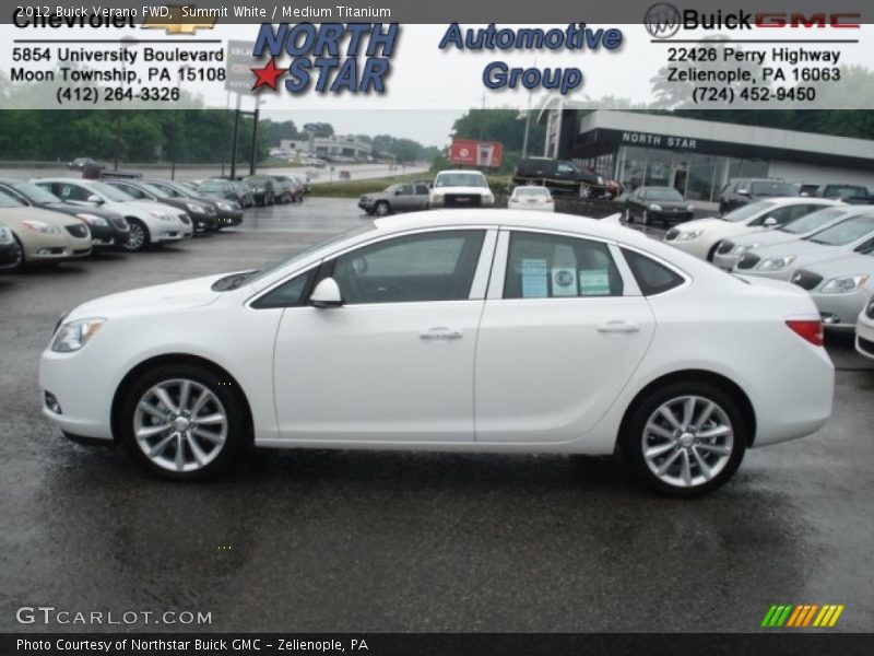 Summit White / Medium Titanium 2012 Buick Verano FWD