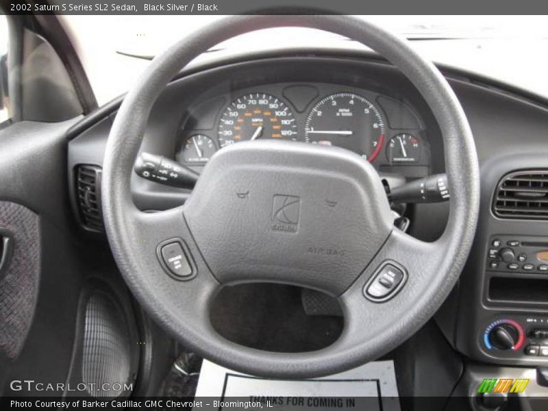 Black Silver / Black 2002 Saturn S Series SL2 Sedan