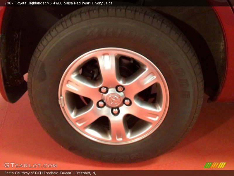 Salsa Red Pearl / Ivory Beige 2007 Toyota Highlander V6 4WD