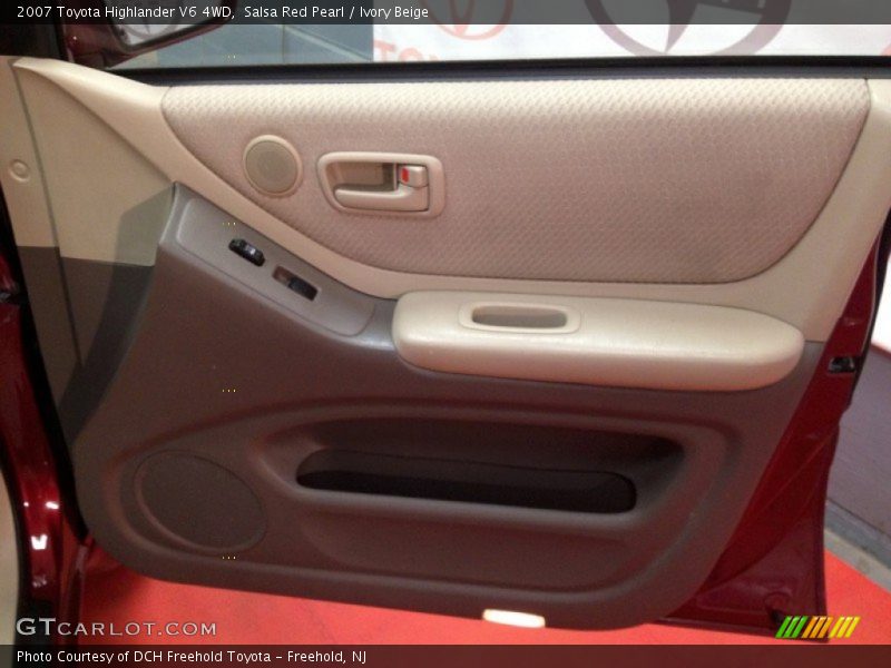 Salsa Red Pearl / Ivory Beige 2007 Toyota Highlander V6 4WD