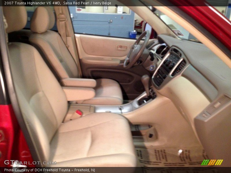 Salsa Red Pearl / Ivory Beige 2007 Toyota Highlander V6 4WD