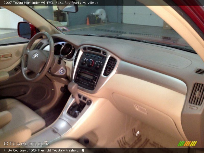 Salsa Red Pearl / Ivory Beige 2007 Toyota Highlander V6 4WD