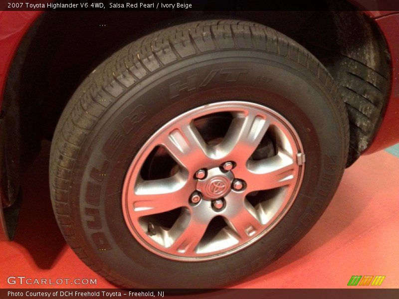 Salsa Red Pearl / Ivory Beige 2007 Toyota Highlander V6 4WD