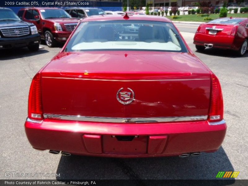 Crystal Red / Shale/Cocoa 2009 Cadillac DTS