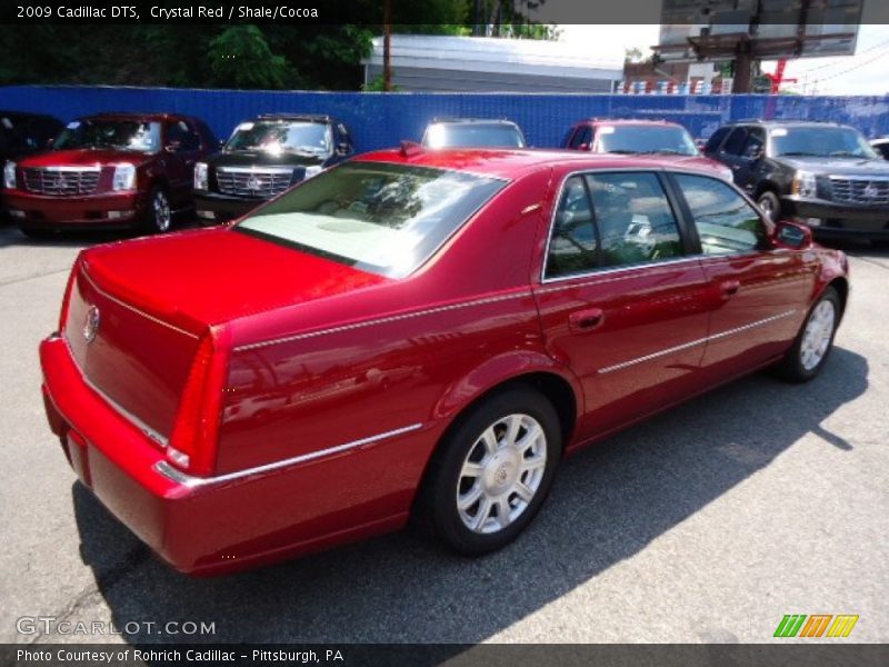 Crystal Red / Shale/Cocoa 2009 Cadillac DTS