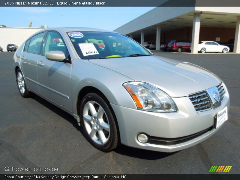 Liquid Silver Metallic / Black 2006 Nissan Maxima 3.5 SL
