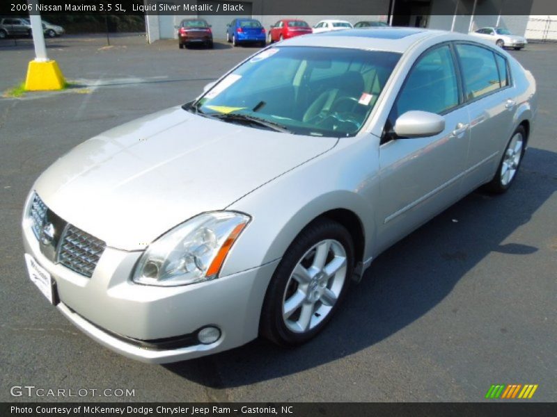 Liquid Silver Metallic / Black 2006 Nissan Maxima 3.5 SL